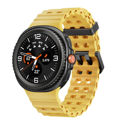 Ocean Style Quick Release Buckle Solid Color Silicone Watch Band, For Samsung Galaxy Watch8 / Watch8 Classic - DealBuddy
