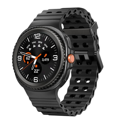 Ocean Style Quick Release Buckle Solid Color Silicone Watch Band, For Samsung Galaxy Watch8 / Watch8 Classic - DealBuddy