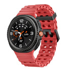 Ocean Style Quick Release Buckle Solid Color Silicone Watch Band