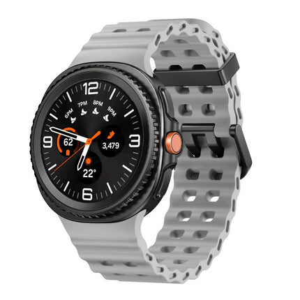 Ocean Style Quick Release Buckle Solid Color Silicone Watch Band