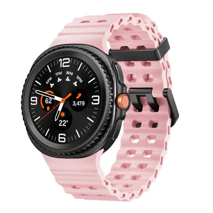 Ocean Style Quick Release Buckle Solid Color Silicone Watch Band