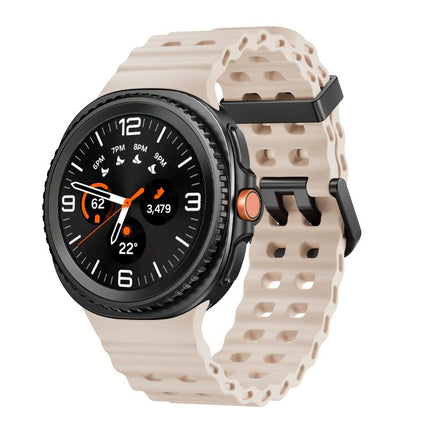 Ocean Style Quick Release Buckle Solid Color Silicone Watch Band, For Samsung Galaxy Watch8 / Watch8 Classic - DealBuddy