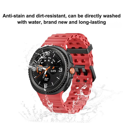 Ocean Style Quick Release Buckle Solid Color Silicone Watch Band, For Samsung Galaxy Watch8 / Watch8 Classic - DealBuddy