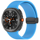 Small Plaid Texture Magnetic Buckle Silicone Watch Band