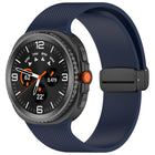 Small Plaid Texture Magnetic Buckle Silicone Watch Band