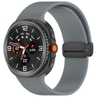 Small Plaid Texture Magnetic Buckle Silicone Watch Band