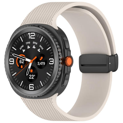 Small Plaid Texture Magnetic Buckle Silicone Watch Band, For Samsung Galaxy Watch8 / Watch8 Classic - DealBuddy
