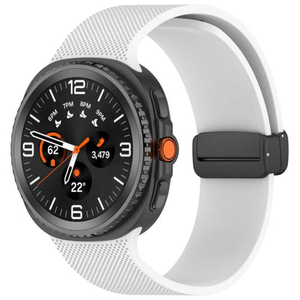 Small Plaid Texture Magnetic Buckle Silicone Watch Band, For Samsung Galaxy Watch8 / Watch8 Classic - DealBuddy