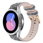 Glitter Silicone Hybrid Leather Watch Band