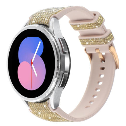 Glitter Silicone Hybrid Leather Watch Band