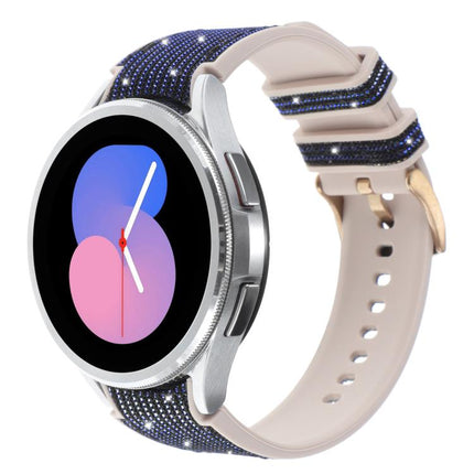 Glitter Silicone Hybrid Leather Watch Band