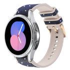 Glitter Silicone Hybrid Leather Watch Band, For Samsung Galaxy Watch 7 40 / 44mm - DealBuddy