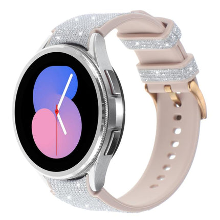 Glitter Silicone Hybrid Leather Watch Band