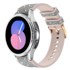 Glitter Silicone Hybrid Leather Watch Band