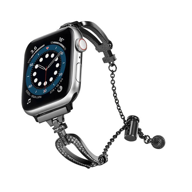 U-Shaped Diamond Bracelet Zinc Alloy Watch Band