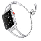 V-Shaped Diamond Zinc Alloy Watch Band, For Apple Watch 46mm / 49mm / 45mm / 44mm, For Apple Watch 42mm / 41mm / 40mm / 38mm - DealBuddy