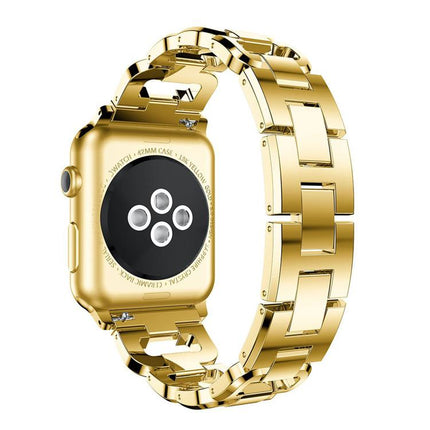 Square Diamond Zinc Alloy Watch Band, For Apple Watch 46mm / 49mm / 45mm / 44mm, For Apple Watch 42mm / 41mm / 40mm / 38mm - DealBuddy