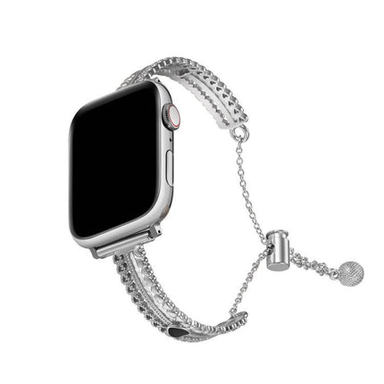 White Stone Love Bracelet Zinc Alloy Watch Band, For Apple Watch 46mm / 49mm / 45mm / 44mm, For Apple Watch 42mm / 41mm / 40mm / 38mm - DealBuddy