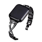 Crossed Diamond Zinc Alloy Watch Band, For Apple Watch 46mm / 49mm / 45mm / 44mm, For Apple Watch 42mm / 41mm / 40mm / 38mm - DealBuddy