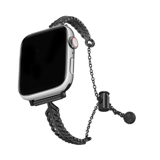 Metal Feather Copper Zinc Alloy Watch Band, For Apple Watch 46mm / 49mm / 45mm / 44mm, For Apple Watch 42mm / 41mm / 40mm / 38mm - DealBuddy