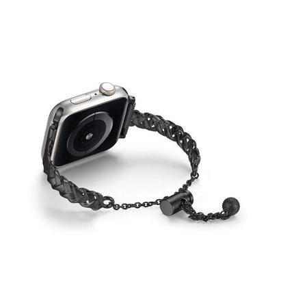 Braid Metal Glossy Zinc Alloy Watch Band, For Apple Watch 46mm / 49mm / 45mm / 44mm, For Apple Watch 42mm / 41mm / 40mm / 38mm - DealBuddy