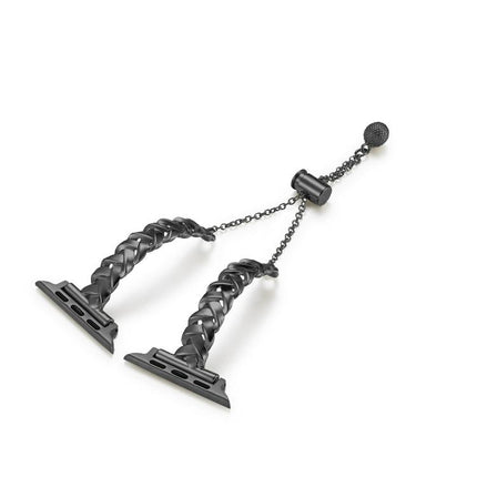 Braid Metal Glossy Zinc Alloy Watch Band