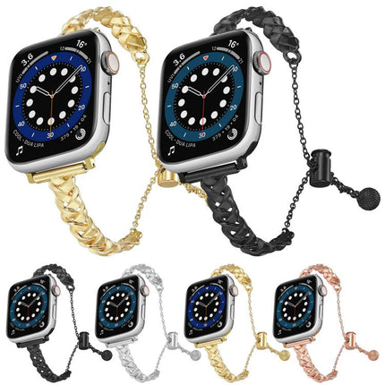 Braid Metal Glossy Zinc Alloy Watch Band, For Apple Watch 46mm / 49mm / 45mm / 44mm, For Apple Watch 42mm / 41mm / 40mm / 38mm - DealBuddy