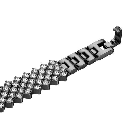Rhombic Diamond Zinc Alloy Watch Band