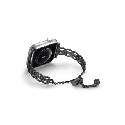 Double Ring Chain Zinc Alloy Watch Band, For Apple Watch 46mm / 49mm / 45mm / 44mm, For Apple Watch 42mm / 41mm / 40mm / 38mm - DealBuddy
