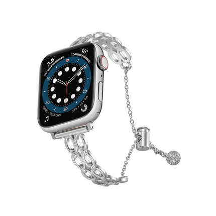 Double Ring Chain Zinc Alloy Watch Band