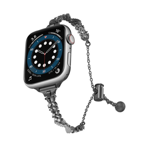 Wings Crushed Diamonds Zinc Alloy Watch Band