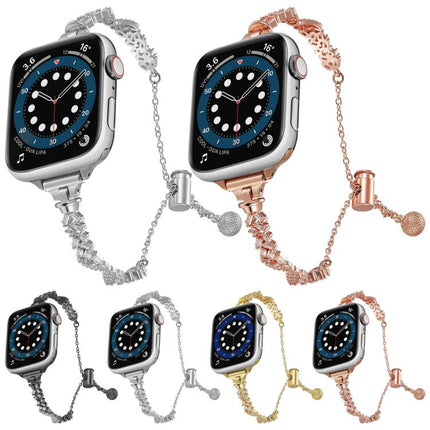 Wings Crushed Diamonds Zinc Alloy Watch Band, For Apple Watch 46mm / 49mm / 45mm / 44mm, For Apple Watch 42mm / 41mm / 40mm / 38mm - DealBuddy