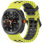 Marine Dual Buckle Two Color Silicone Watch Band