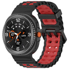 Marine Dual Buckle Two Color Silicone Watch Band, For Samsung Galaxy Watch8 / Watch8 Classic - DealBuddy