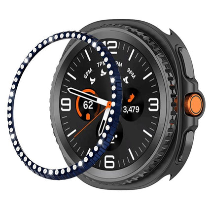 Single Row Diamond Metal Watch Protection Ring, For Samsung Galaxy Watch8 Classic 46mm - DealBuddy