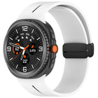 Fold Magnetic Buckle Silicone Watch Band, For Samsung Galaxy Watch8 / Watch8 Classic - DealBuddy