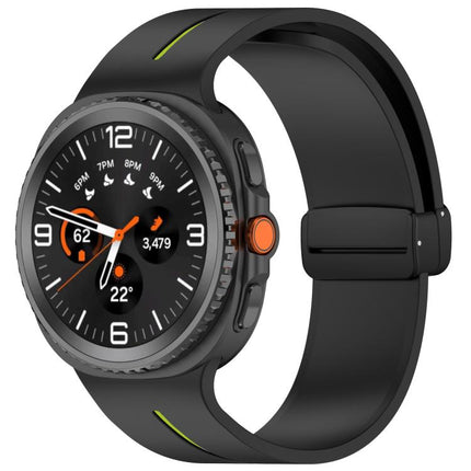 Fold Magnetic Buckle Silicone Watch Band, For Samsung Galaxy Watch8 / Watch8 Classic - DealBuddy