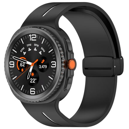 Fold Magnetic Buckle Silicone Watch Band, For Samsung Galaxy Watch8 / Watch8 Classic - DealBuddy