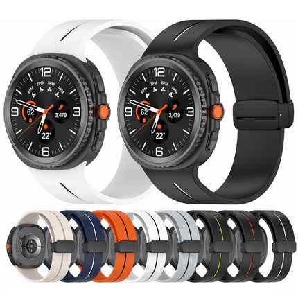 Fold Magnetic Buckle Silicone Watch Band, For Samsung Galaxy Watch8 / Watch8 Classic - DealBuddy