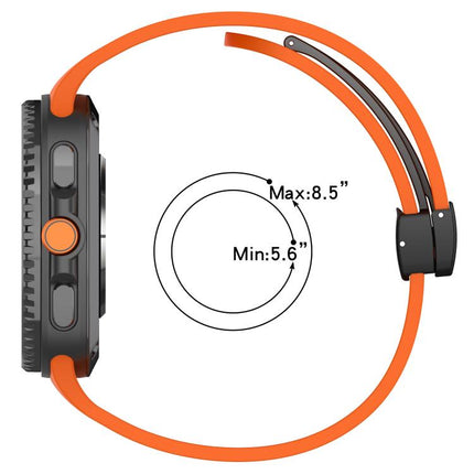 Fold Magnetic Buckle Silicone Watch Band, For Samsung Galaxy Watch8 / Watch8 Classic - DealBuddy