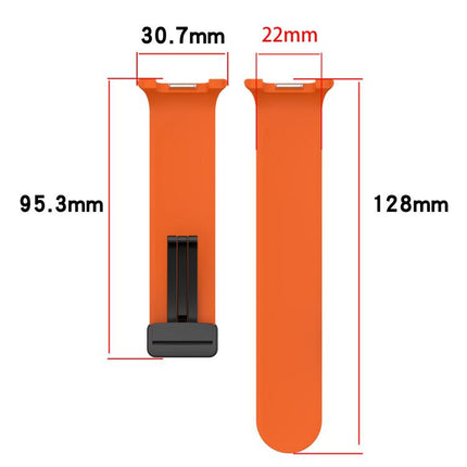 Fold Magnetic Buckle Silicone Watch Band