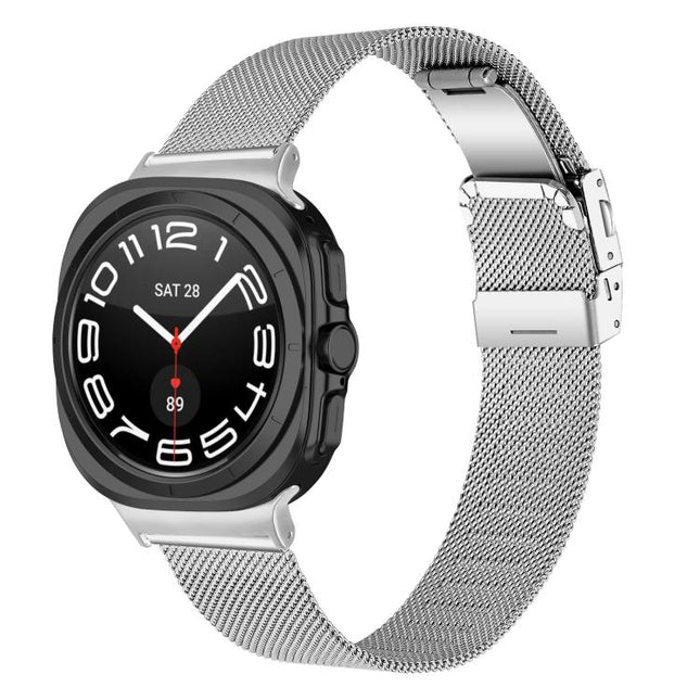 Turtle Buckle Milanese Metal Watch Band