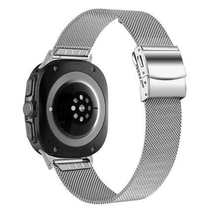 Turtle Buckle Milanese Metal Watch Band