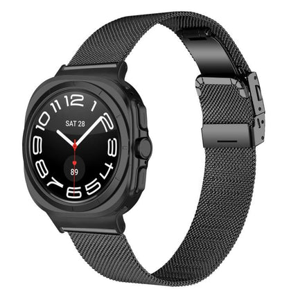 Turtle Buckle Milanese Metal Watch Band