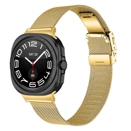 Turtle Buckle Milanese Metal Watch Band