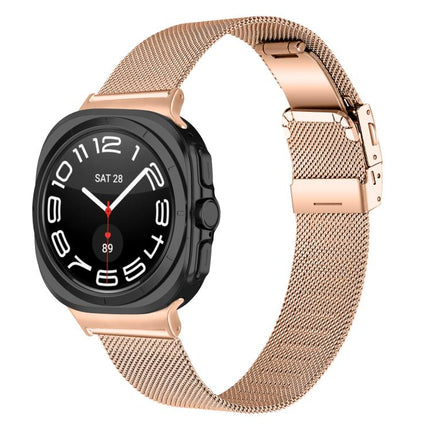 Turtle Buckle Milanese Metal Watch Band