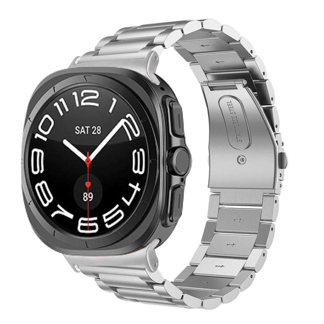 Three Beads Stainless Steel Watch Band
