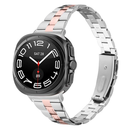 Three Beads Slim Stainless Steel Watch Band