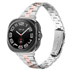 Three Beads Slim Stainless Steel Watch Band