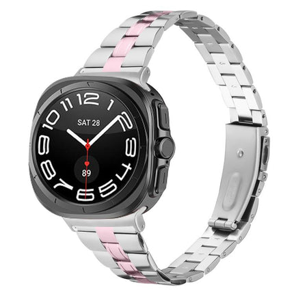 Three Beads Slim Stainless Steel Watch Band